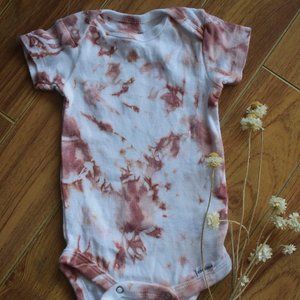 0-3 months hand-dyed onesie